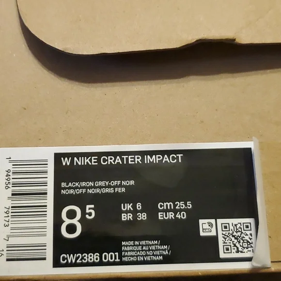 Nike Crater Impact Sneakers sz 8.5M are NWT  black/gray/green/white. - Picture 9 of 14
